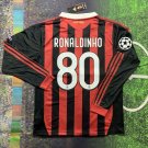 Ronaldinho AC Milan 2009 2010 Long Sleeve  - Retro  - Mens Sizes-NWT