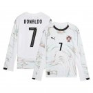 RONALDO #7 Portugal Away Long Sleeve   2025