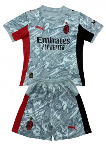 AC Milan Grey Goalkeeper  Jersey Kit   Soccer