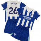 AYARI #26 Brighton & Hove Albion Home  Jersey Kit   Soccer