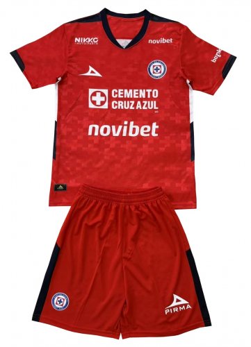 Cruz Azul Red Goalkeeper  Jersey Kit   Soccer