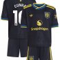 CUNHA #10 Manchester United 3rd Third  Jersey Kit   Soccer