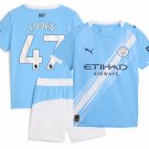 FODEN #47 Manchester City Home  Jersey Kit   Soccer