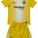 Inter Milan Yellow Goalkeeper  Jersey Kit   Soccer