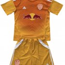 Leeds United Orange Goalkeeper  Jersey Kit   Soccer