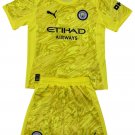 Manchester City Yellow Goalkeeper  Jersey Kit   Soccer