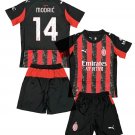 MODRIĆ #14 AC Milan Home  Jersey Kit   Soccer