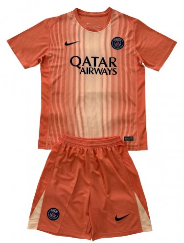 Paris Saint Germain Orange Goalkeeper  Jersey Kit   Soccer