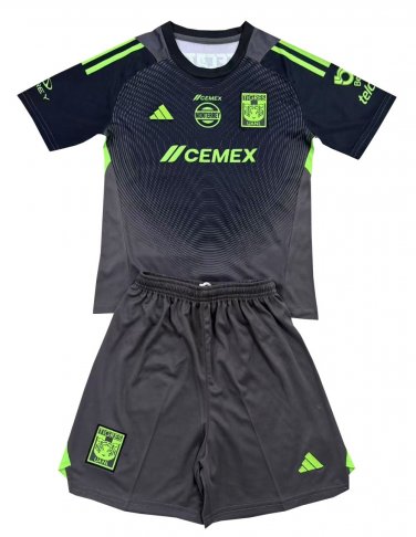 Tigres UANL Black Goalkeeper  Jersey Kit   Soccer