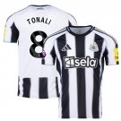 TONALI #8 Newcastle United  Home  Jersey  Soccer