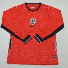 England Away Long Sleeve Soccer Jersey 26 27