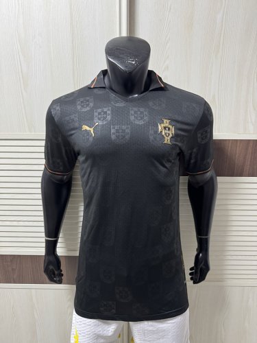 player version 2026 Portugal black soccer jersey size S-3XL