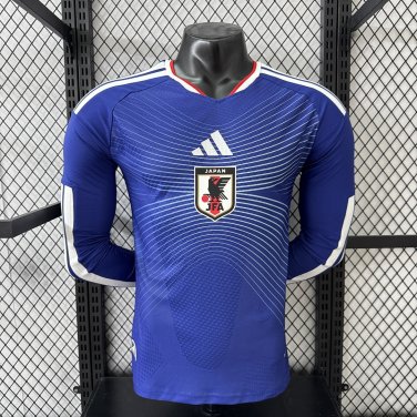 player version add+$10 2026 Japan home long sleeves soccer jersey size S-3XL