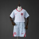 Poland 2026 Home Kids Kit Jersey Size 16-28