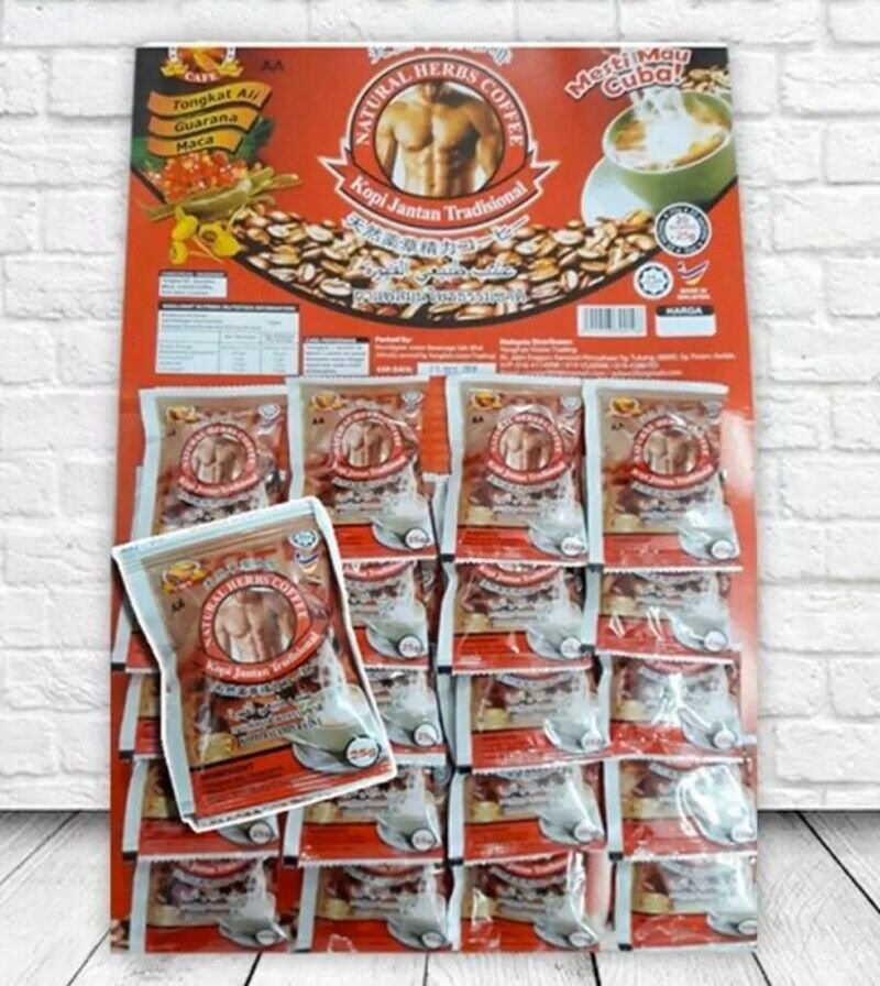 60X ORIGINAL STRONGMAN COFFEE TONGKAT ALI Natural Herbs Male Wellness
