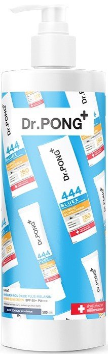 Dr Pong 444 BlueX Iron Oxide Plus Melanin Hybrid Sunscreen SPF50+ 500 ml.