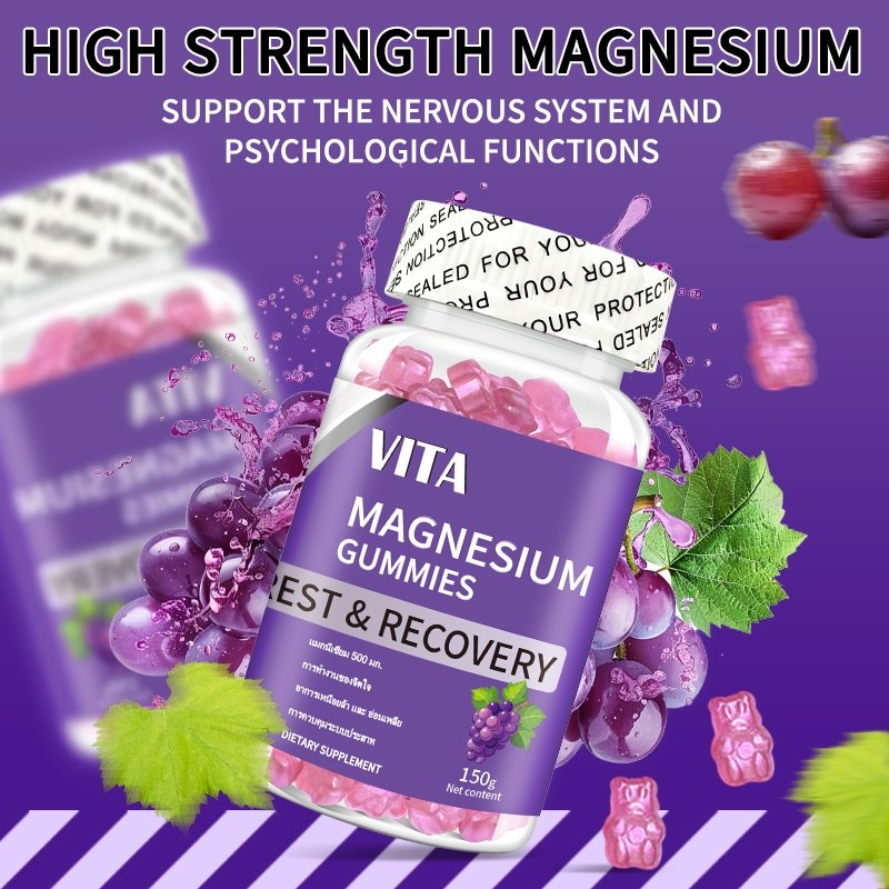 VITA Magnesium Gummies: Magnesium gummies, vitamins for adults, dietary supplement
