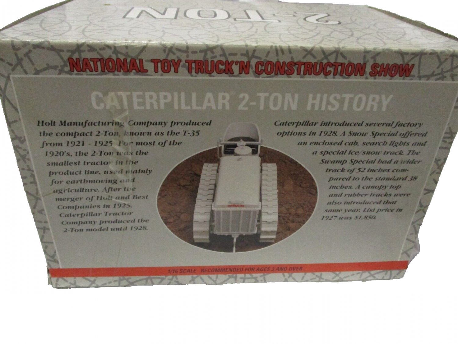 Toy 1962 2-ton Caterpillar Tractor 1 16 Scale National Truck