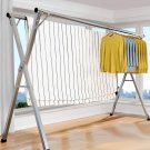 SOGA 2.4m Portable Standing Clothes Drying Rack Foldable Space-Saving Laundry Holder Indoor Outdoor SOGA 2.4m Portable Standing Clothes Drying Rack Foldable Space-Saving Laundry Holder Indoor Outdoor