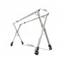 SOGA 2X 2.4m Portable Standing Clothes Drying Rack with Wheels