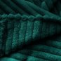 SOGA 2X  Dark Green Throw Blanket