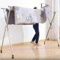 SOGA 2X 2.0m Portable Standing Clothes Drying Rack with Wheels