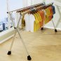 SOGA 2X 2.0m Portable Standing Clothes Drying Rack 3 Poles