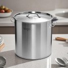 SOGA Stock Pot 33L Top Grade Thick Stainless Steel Stockpot 18/10