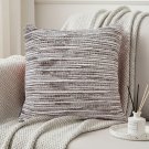 SOGA 2X 45cm Neutral Striped Woven Pillowcase