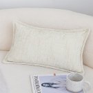 SOGA 2X 30X50cm Elegant Cream Lumbar Pillowcase