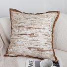 SOGA 2X 45cm Rustic Wood-Inspired Cushion Cover