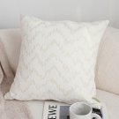 SOGA 2X 45cm Cream Chevron Embroidered Pillowcase