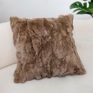 SOGA 2X 45cm LuxeFur Plush Brown Pillowcase SOGA 2X 45cm LuxeFur Plush Brown Pillowcase