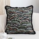 SOGA 2X 45cm Regal Peacock Jacquard Pillow Cover SOGA 2X 45cm Regal Peacock Jacquard Pillow Cover