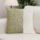 SOGA 2X 45cm Elegant Textured Pillowcase – Modern Green & Cream Accent SOGA 2X 45cm Elegant Textured Pillowcase – Modern Green & Cream Accent