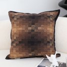 SOGA 2X 45cm Pixelated Comfort Caramel Square Pillowcase