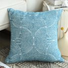 SOGA 2X 45cm Blue Throw Pillow Geometric Indoor and Outdoor Corded Pillowcase SOGA 2X 45cm Blue Throw Pillow Geometric Indoor and Outdoor Corded Pillowcase