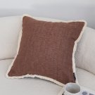 SOGA 2X 45cm Victorian Rose Embroidered Chocolate Pillowcase SOGA 2X 45cm Victorian Rose Embroidered Chocolate Pillowcase