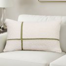 SOGA 2X 30x50cm Cozy Chic Lumbar Pillowcase with Modern Green Stripe