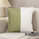 SOGA 2X 45cm Modern Two-Tone Green & Cream Pillowcase SOGA 2X 45cm Modern Two-Tone Green & Cream Pillowcase