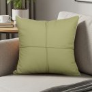 SOGA 2X 45cm Luxurious Olive Green Faux Leather Pillowcase SOGA 2X 45cm Luxurious Olive Green Faux Leather Pillowcase