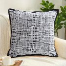 SOGA 2X 45cm Abstract Grid Monochrome Pillowcase