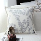 SOGA 2X 45cm Gray Floral Pillowcase