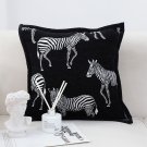 SOGA 2X 45cm Wildlife Zebra Scene Decorative Pillow Cover
