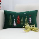 SOGA 2X 30x50cm Christmas Tree Pillowcase (Green) SOGA 2X 30x50cm Christmas Tree Pillowcase (Green)