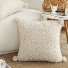SOGA 2X 45cm Luxe Cream Boucle Pillowcase