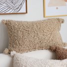 SOGA 2X 30x50cm Caramel Bouclé Luxury Pillowcase
