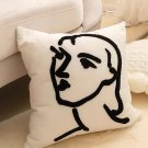 SOGA 2X 45cm Abstract Portrait Pillowcase
