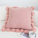 SOGA 2X 45cm Textured Pillowcase with Pom-Pom Trim (Soft Pink) SOGA 2X 45cm Textured Pillowcase with Pom-Pom Trim (Soft Pink)