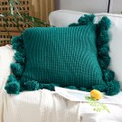 SOGA 2X 45cm Textured Pillowcase with Pom-Pom Trim (Emerald Green) SOGA 2X 45cm Textured Pillowcase with Pom-Pom Trim (Emerald Green)